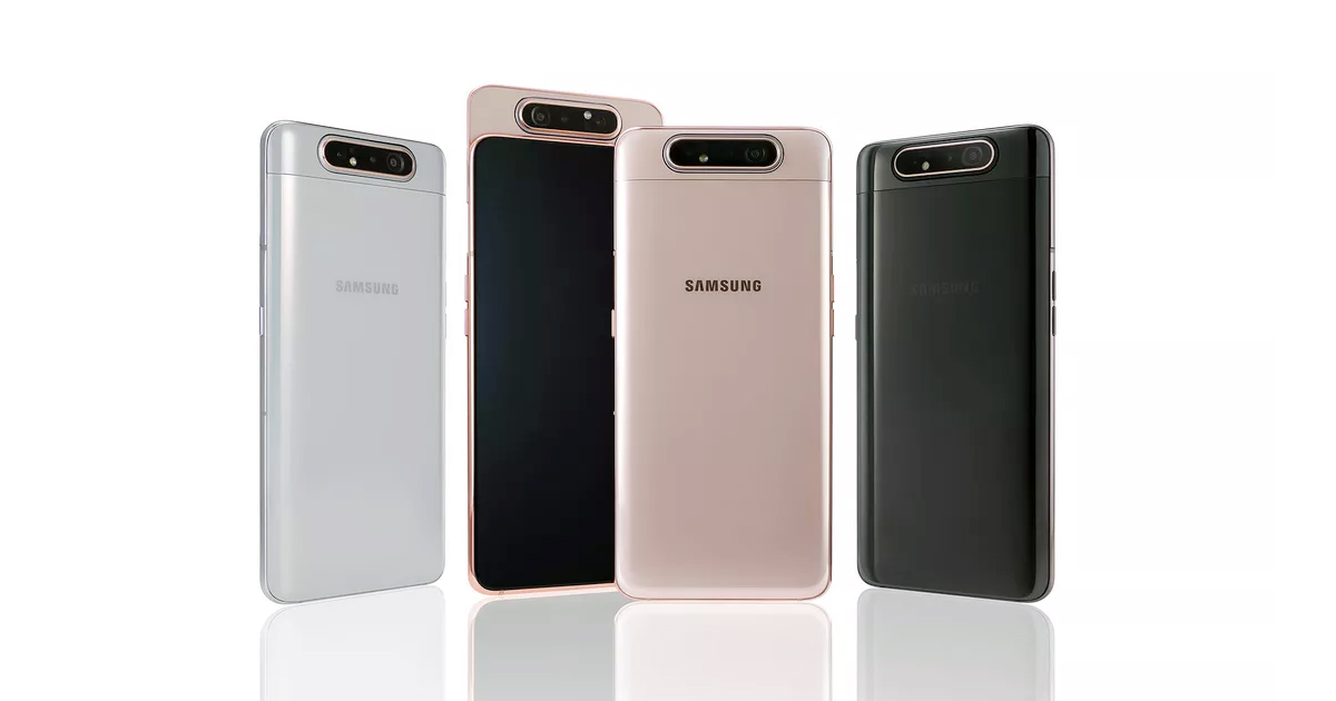 The Galaxy A80 Is Designed With Three Reversible Cameras