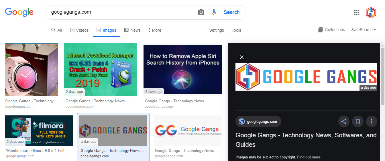 Google Images redesigned with side panels