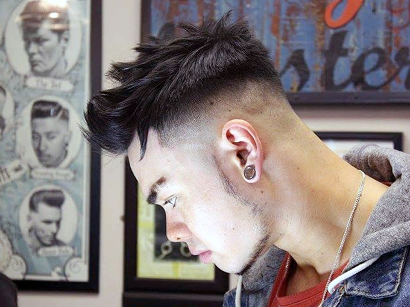 7. Thick Crop Mid Fade Hair Style