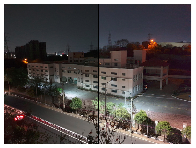 Samsung Galaxy S10 Camera Night Mode Vs Automatic Mode