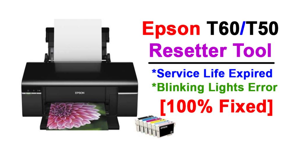 Epson T50,T60 Printer Resetter - Service Life Expired