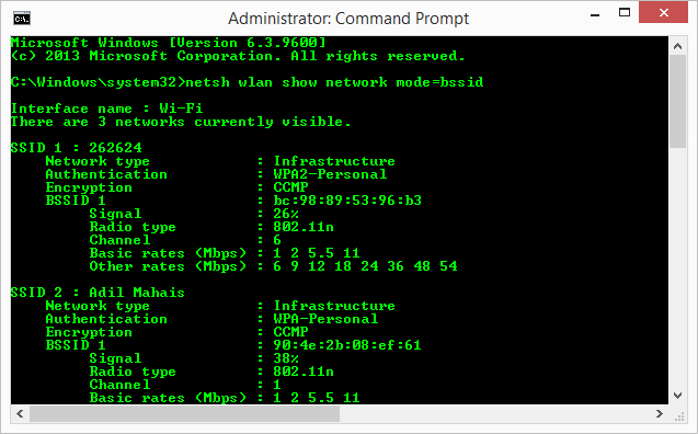 See Wifi Networks In Cmd