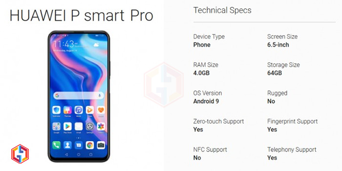 Huawei P Smart Pro Specs