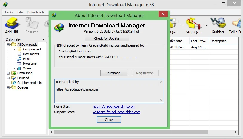 Internet Download Manager 6.32 Build 7 Patch Crack Repack [BEST] ☘️