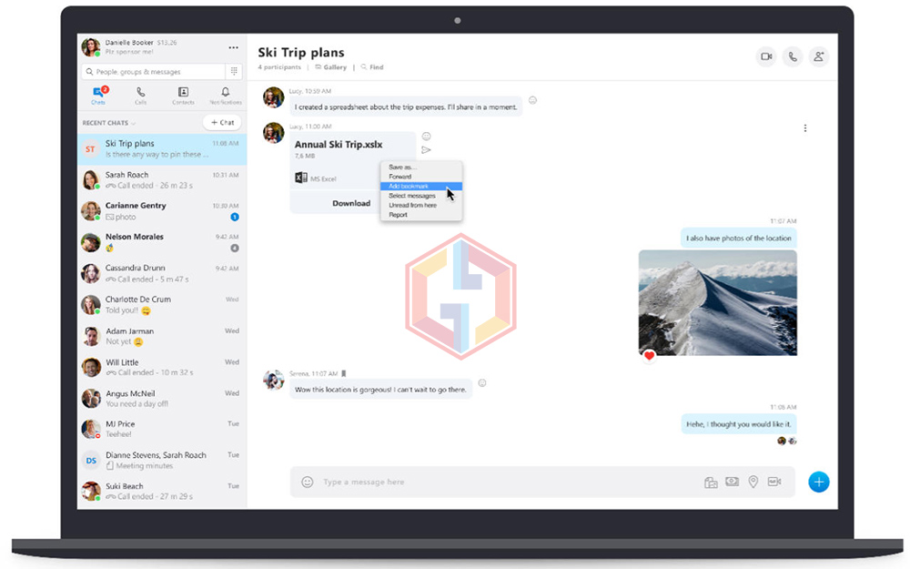 Skype Update Brings Message Bookmarks
