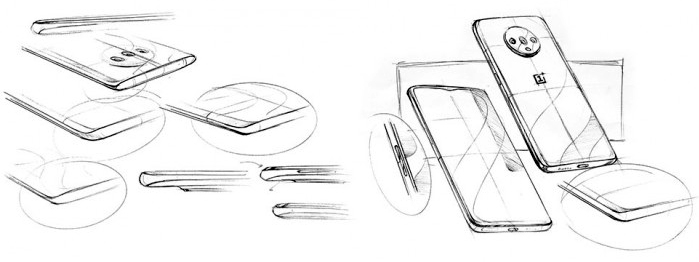 OnePlus 7T Design Sketch