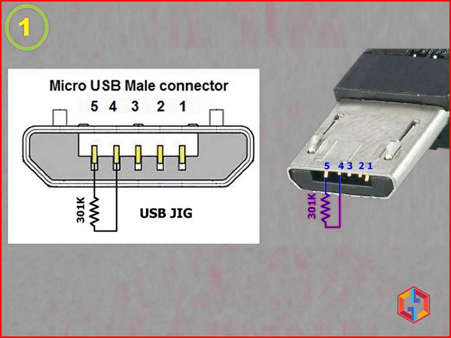 Micro USB Male Connector