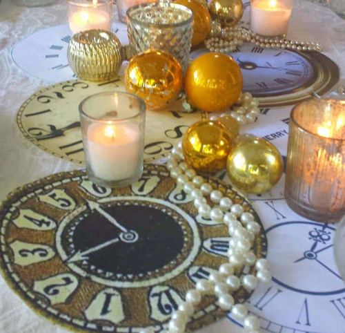 New Year Festive Party Table Decoration