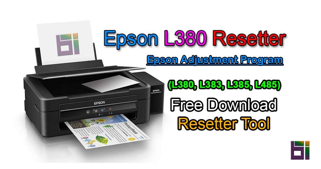 Epson L380 Resetter – Epson Adjustment Program L383 L385 L485 1024x538