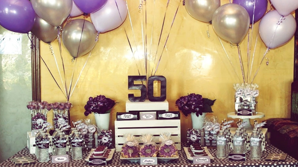 50th Birthday Party Room Decoration Ideas