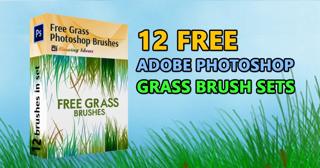 12 Free Adobe Photoshop Grass Brush Sets 1024x538