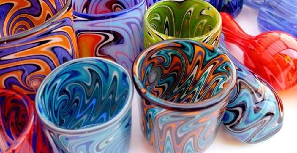 Blowing Painted Glass