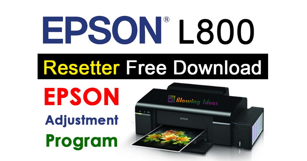 Epson L800 Resetter Adjustment Program