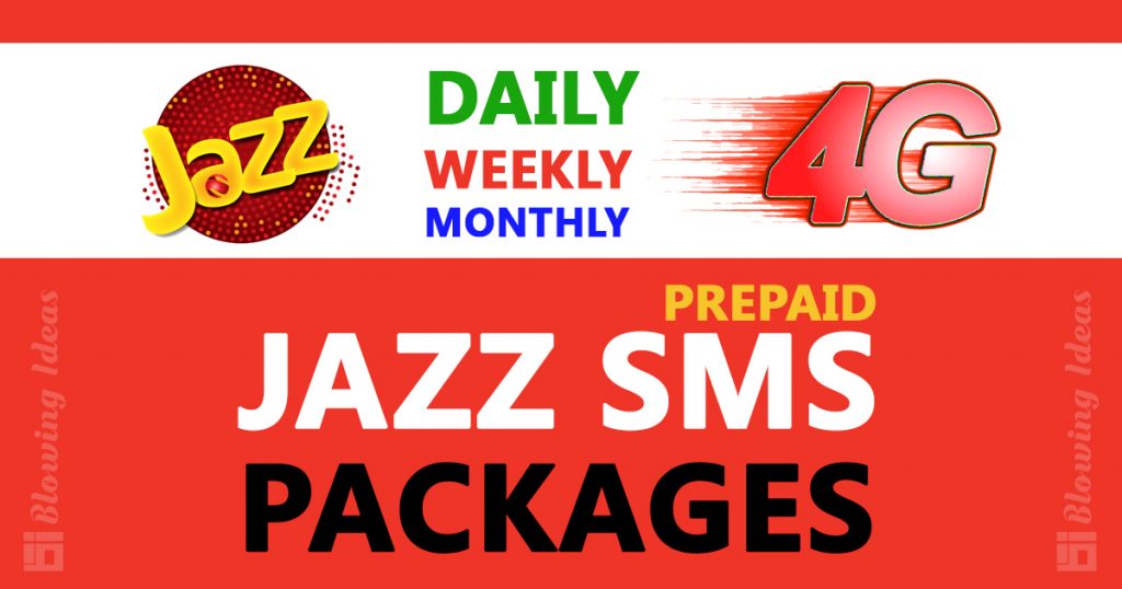 Jazz SMS Packages Daily Weekly Monthly 1024x538