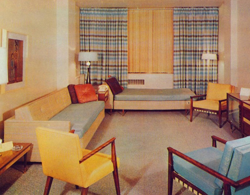 1960s Living Room Interior Decoration