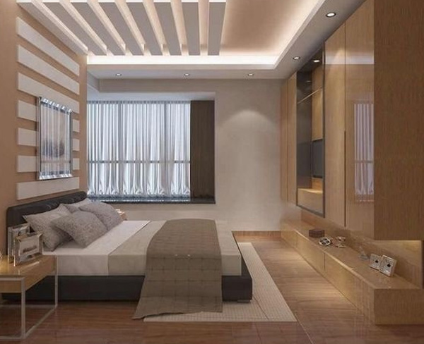 Bedroom Ceiling With Simple Designs