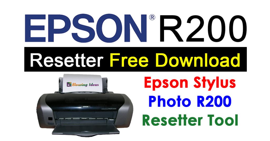 Epson R200 Resetter Adjustment Program Free Download