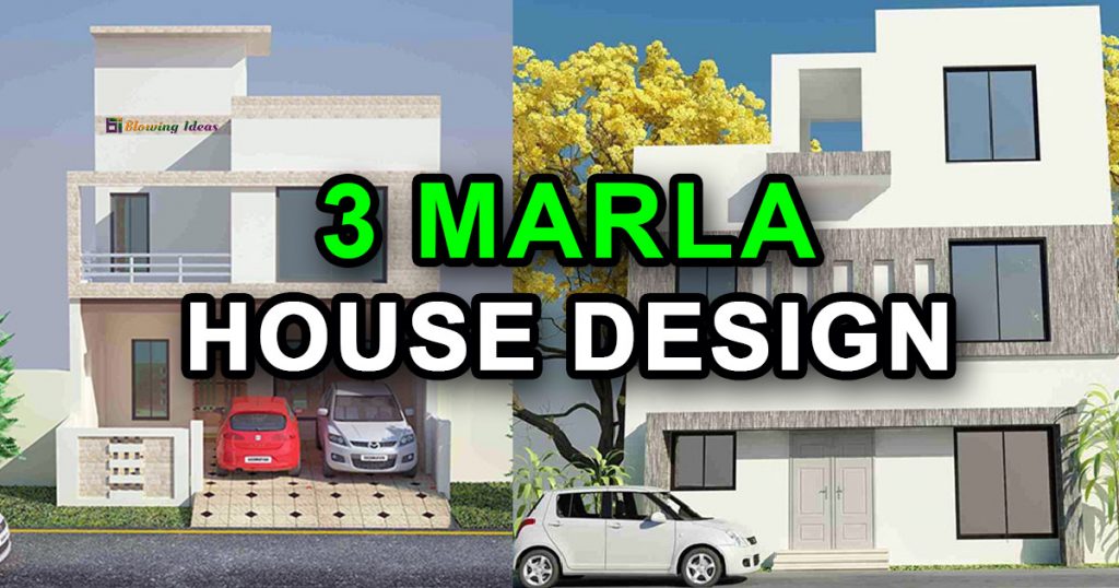 3 Marla House Design Ideas With 3D Elevation 1024x538