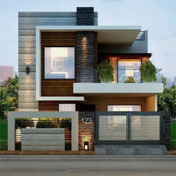 6 Marla Double Story House Design With Basement