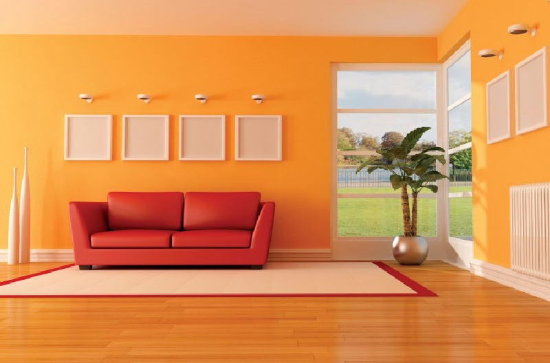 Orange Color in Interior Design