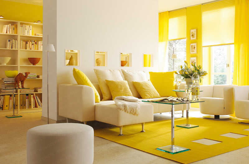 Yellow Colour in Interior Design