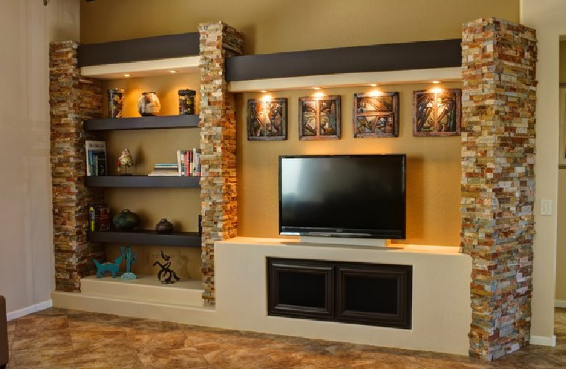 contemporary tv wall units