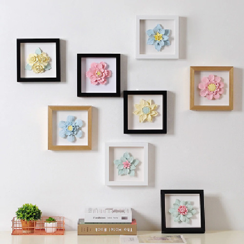 3D Flowers Frame Wall Decoration