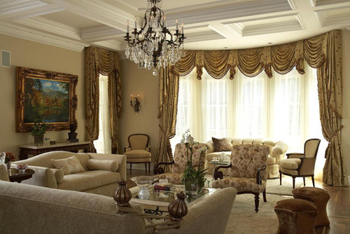 Beautiful Curtain Styles For Bay Windows