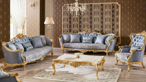 Wooden Royal Sofa Set Design