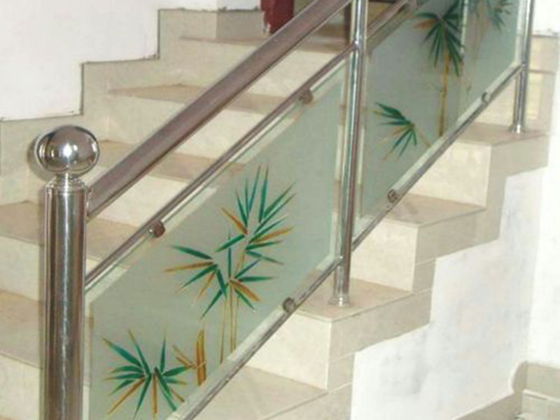 Stainless Stair Glass Railing