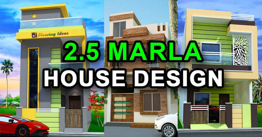 2.5 Marla House Design Ideas With 3D Elevation 1024x538