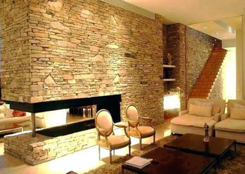 Rock Wall Living Room Ideas