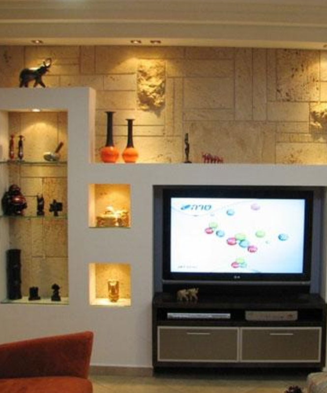 TV Lounge Wall Niches Design