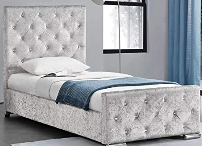 Velvet Fabric Single Bed Set