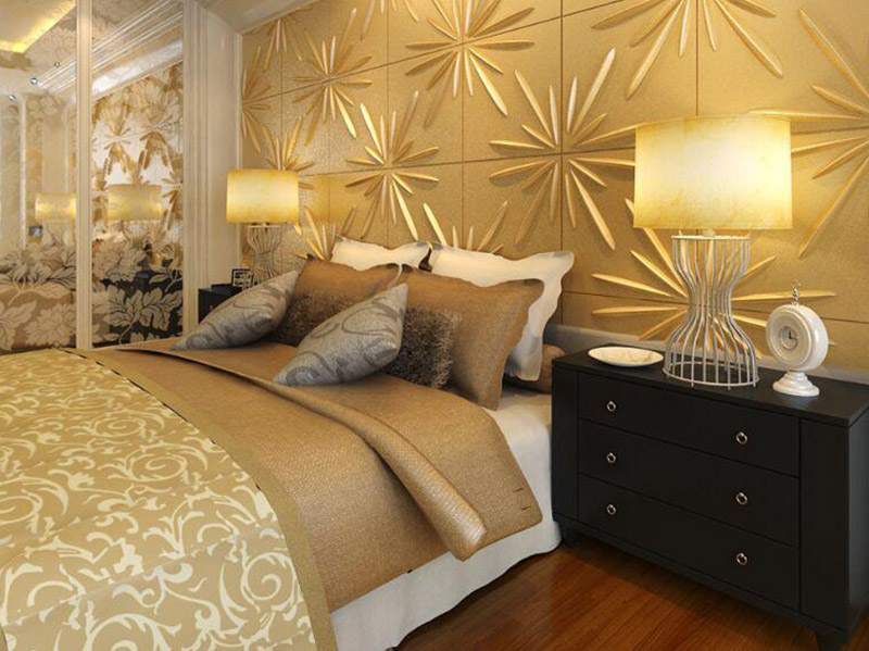3d Wall Tiles Design Bedroom