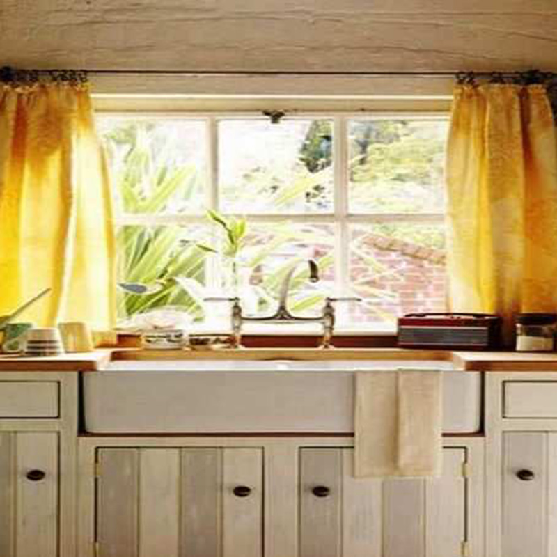 Curtain Ideas In White Kitchen