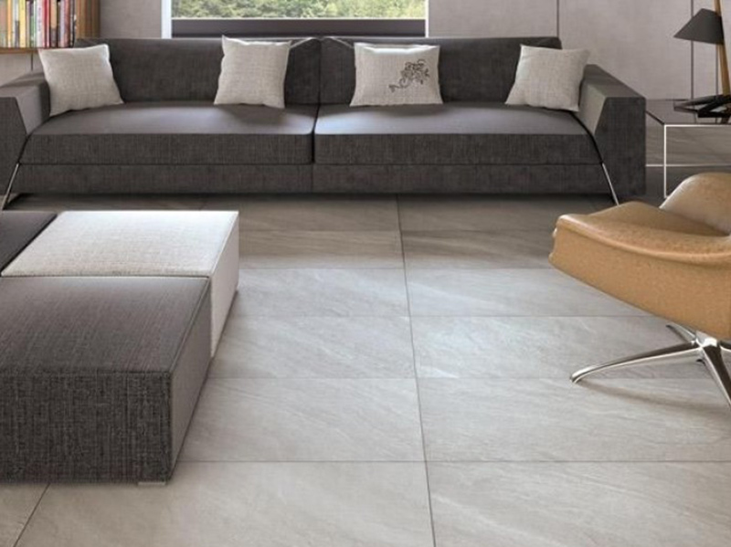 Large Floor Tile In A Modern Living Room