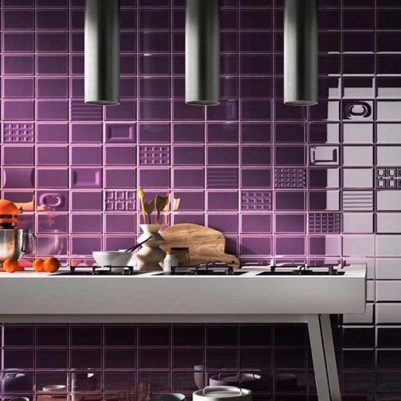 Purple Kitchen Tiles