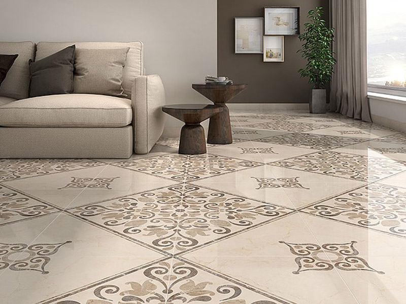Beautiful Floor Tiles Living Room