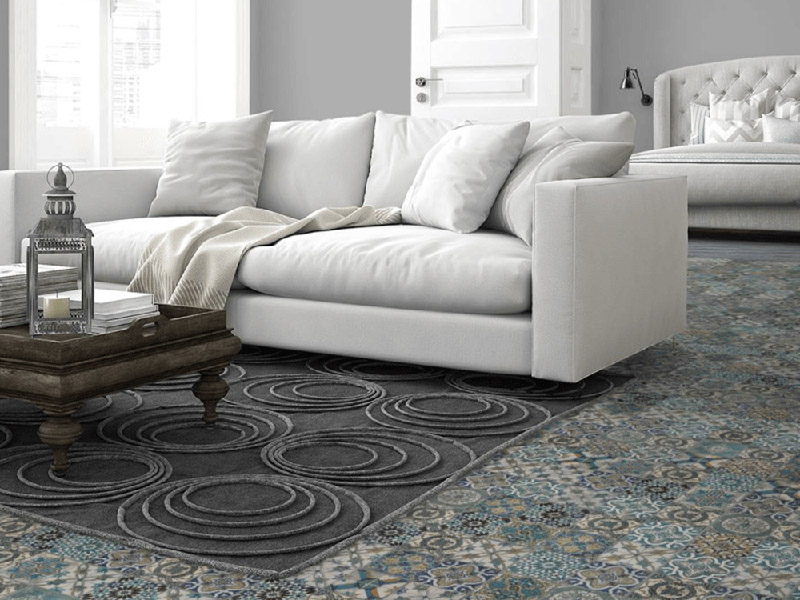Floor Tile Laminate Victorian Living Room