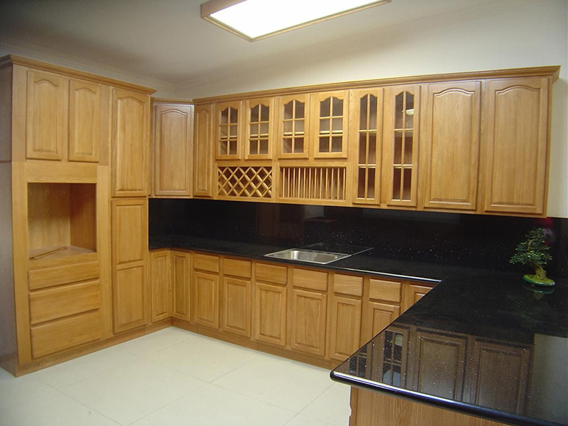Light Brown Wood Cabinet Kitchen