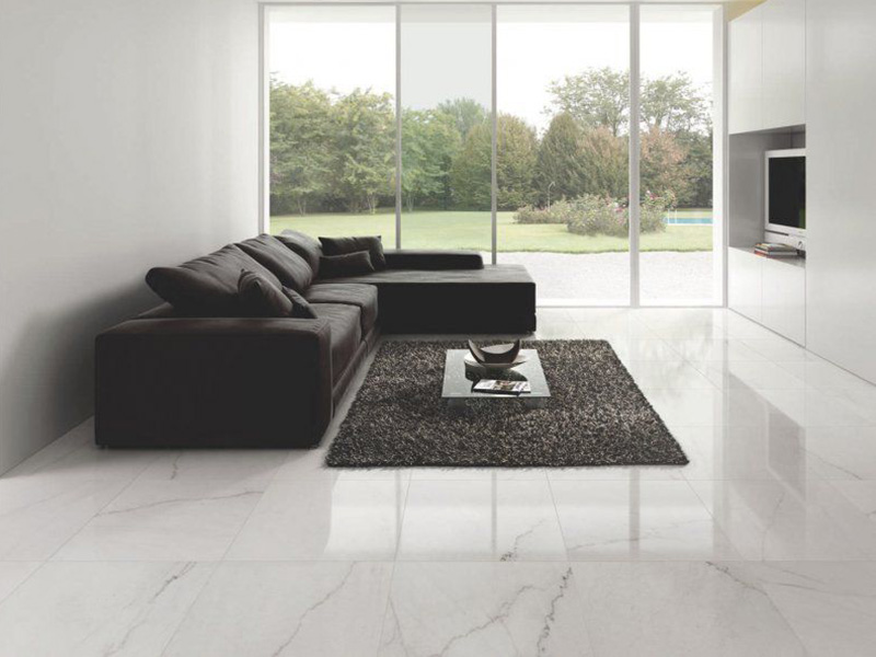 Marble Floor Tiles In Living Room