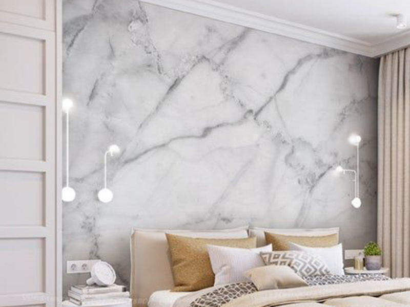Marble Wall Mural 3d Embossed Wall Bedroom Design