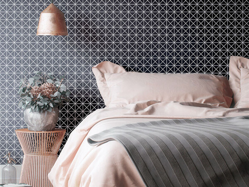 Mosaic Tiles Design Bedroom Wall