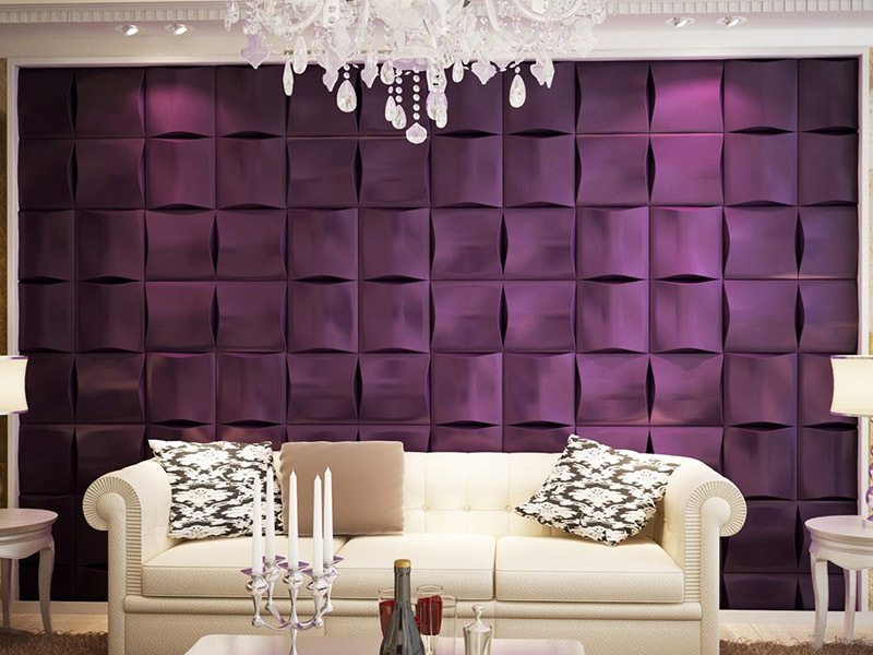 Purpal Leather Wall Tiles Livingroom