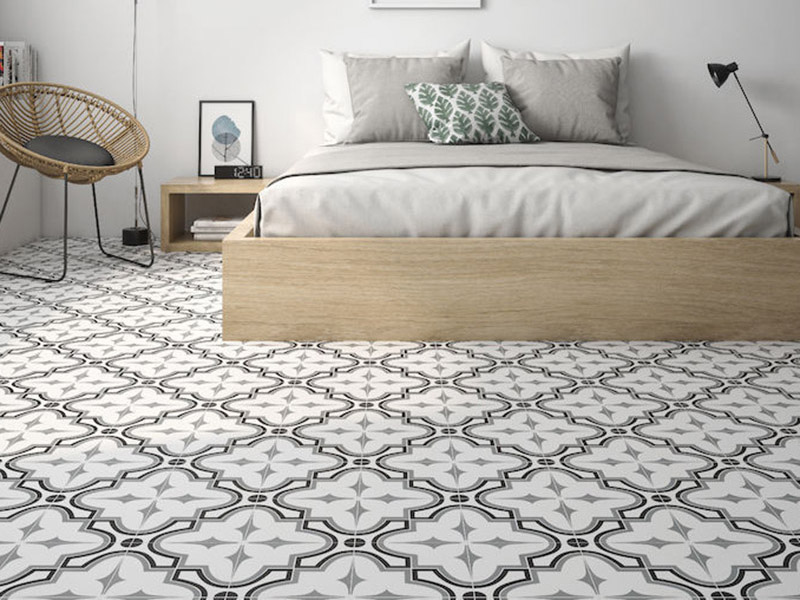 Roca Tile Floor Bedroom