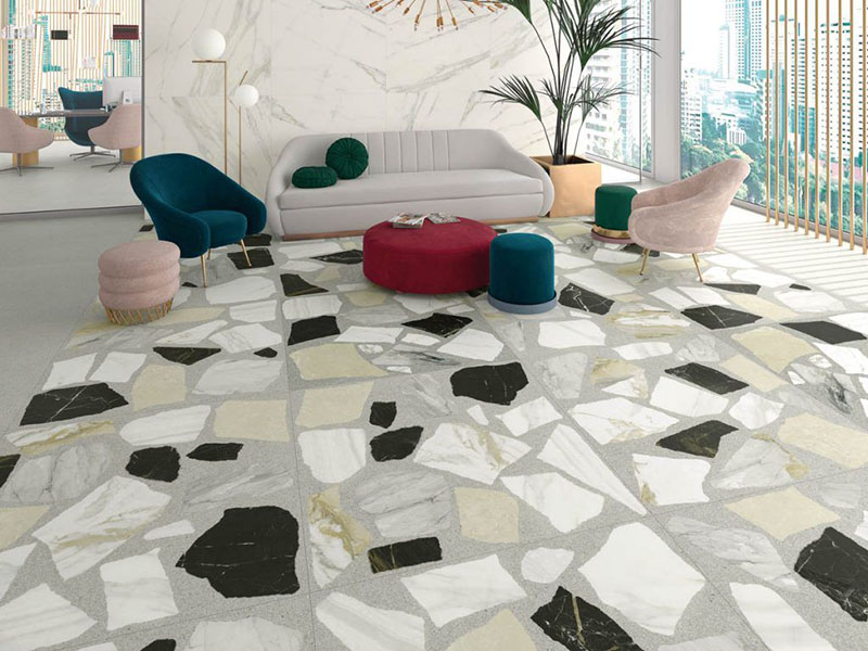 Spanish Floor Tiles Livingroom