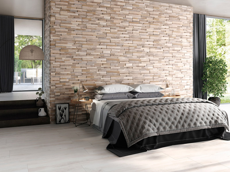 Stone Cladding Wall Tiles Design Bedroom