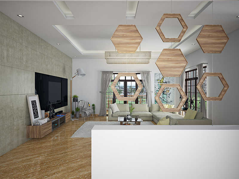 Unique Wall Tiles Design Livingroom