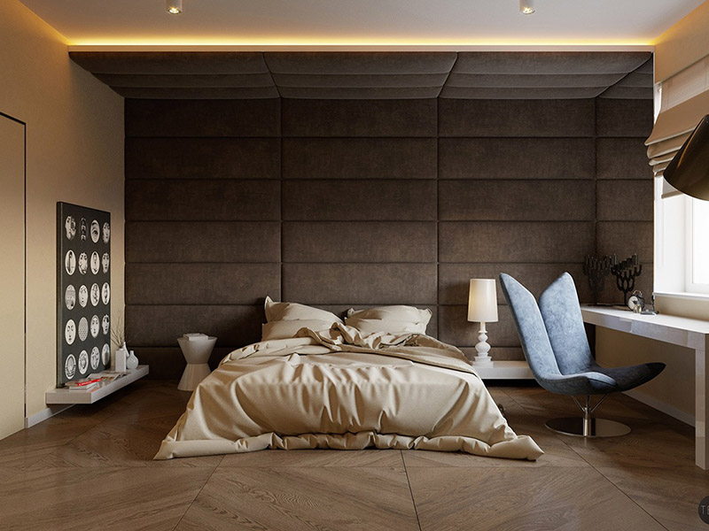 Wall Texture Bedroom Design